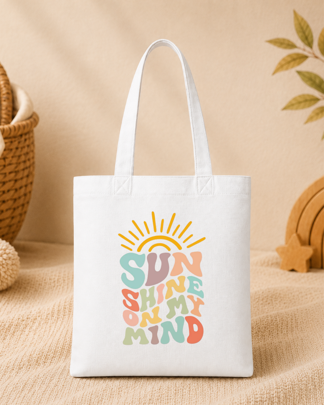 BF - Graphic Tote Bag - Sun Shine