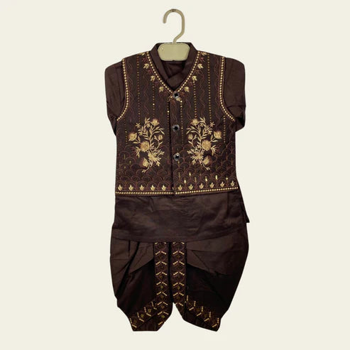 BF - Dhoti Kurta with Waistcoat – 3 Piece Set