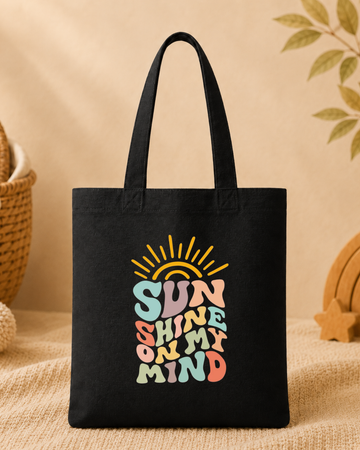 BF - Graphic Tote Bag - Sun Shine