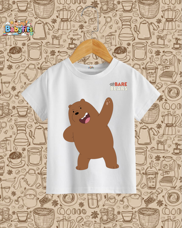 BF - Graphic Tee - Grizzly Bear (White)