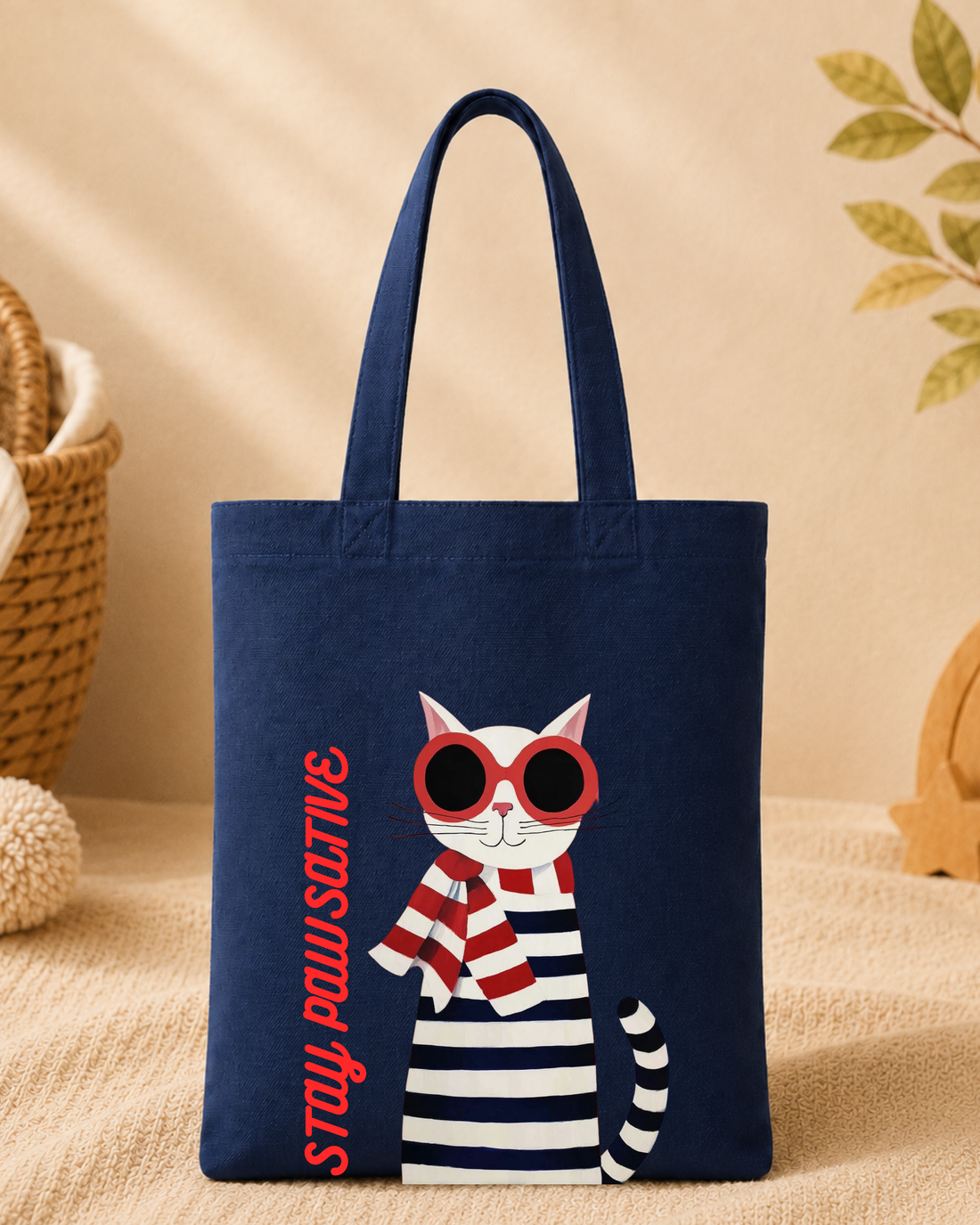 BF - Graphic Tote Bag - Kitten