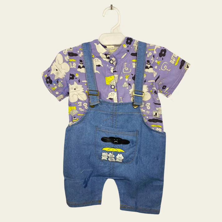 BF - Dungarees - Characters Purple