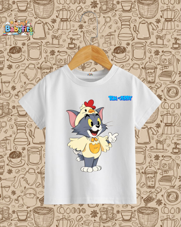 BF - Graphic Tee - Tom & Jerry -2 (White)