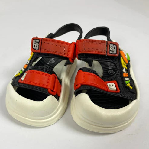 BF- Imported Sandal - Baby Duck - Red & Black (B7)