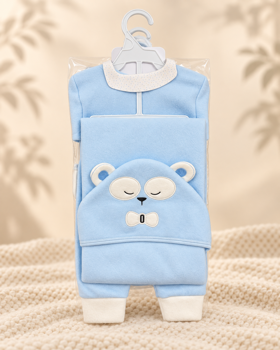 8 Pieces Fleece Starter Set - Blue Back View
