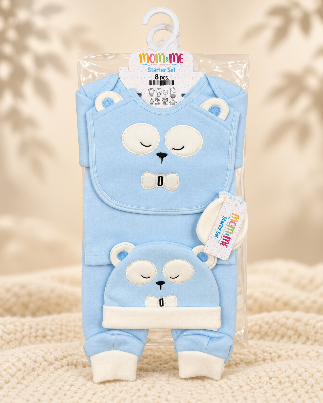 8 Pieces Fleece Starter Set - Blue