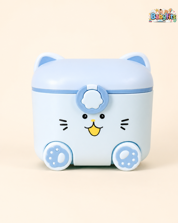 Hello Cat - Milk Container - Blue