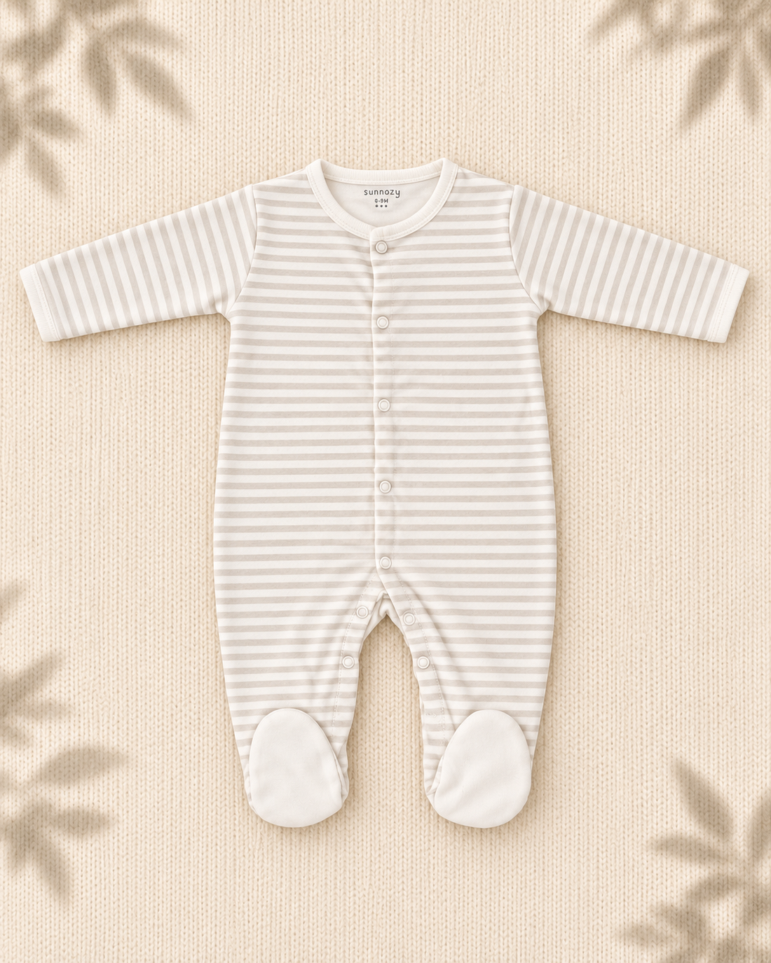 Pack of 3 - Full Sleeves - Footed Sleep Suits - Bearly Bear