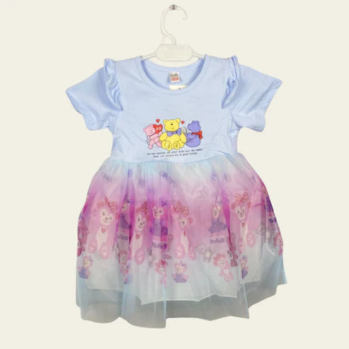 BF Imported - Bears Frock - Blue