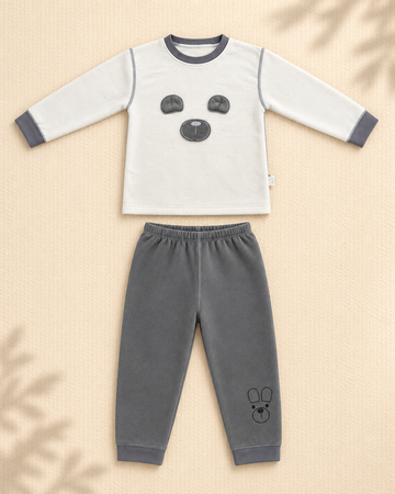 Winter Night Suit - Grey Bear - C3