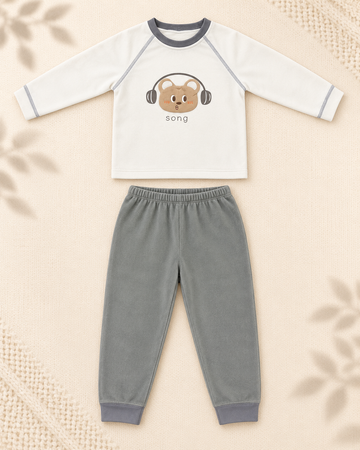 Winter Night Suit - Grey DJ Bear - C7