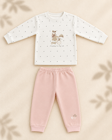 Winter Night Suit - Pink Bunny - C9