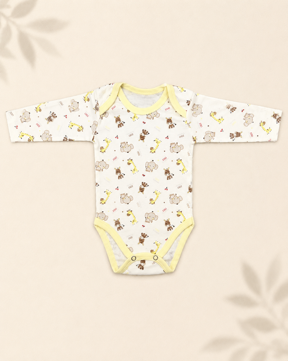Pack of 5 Full Sleeve Bodysuits - Animal Kingdom - 003