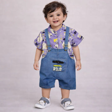 BF - Dungarees - Characters Purple