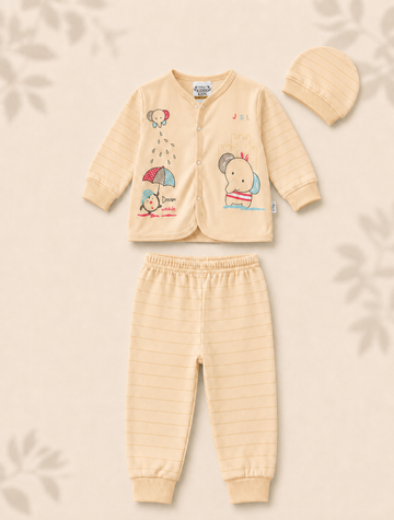 Newborn - Night Suit - Skin Elephant