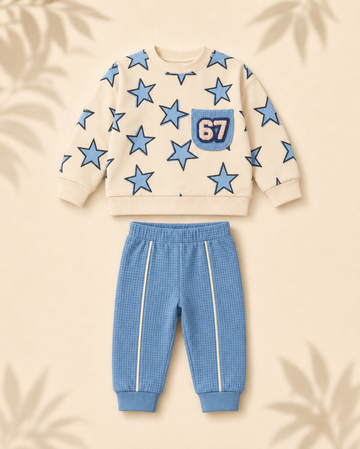 Night Suit - Stars 67 - Blue