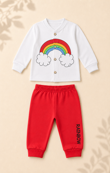 Night Suit - Rainbow - Red