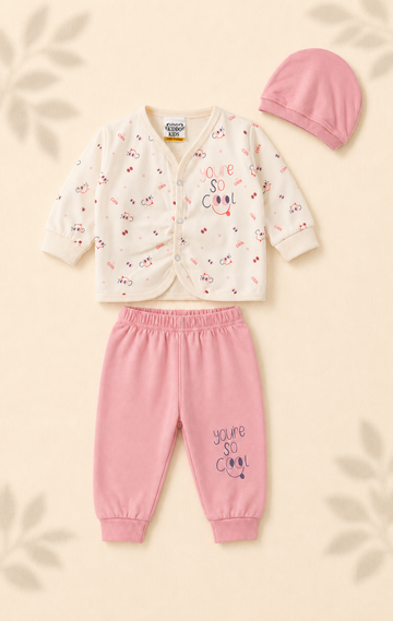 Newborn - Night Suit - Pink Character