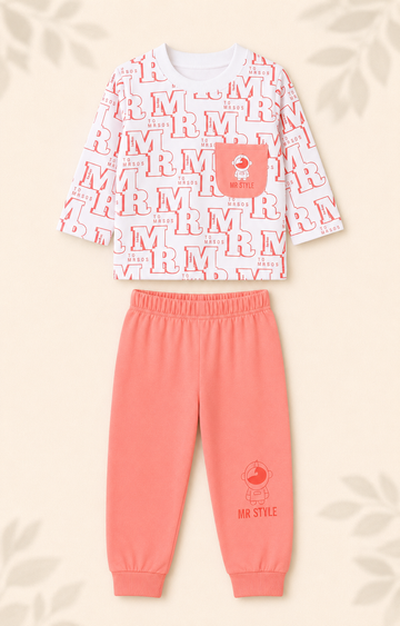 Night Suit - Mr Style - Peach