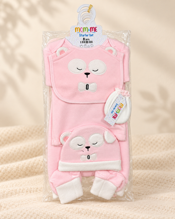 8 Pieces Fleece Starter Set - MM58 - Pink