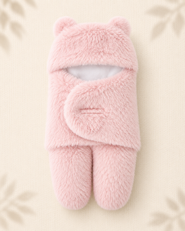 BF - Plush Swaddle - Baby Pink