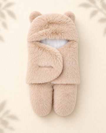 BF - Plush Swaddle - Warm Peach Beige