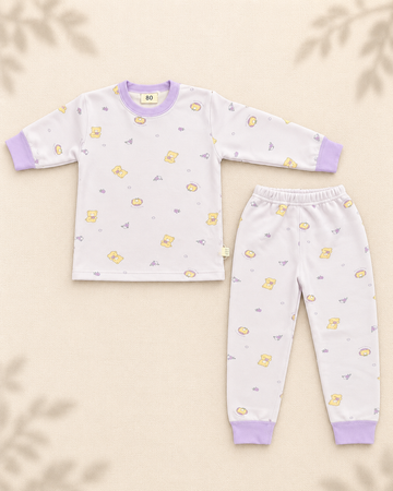 Winter Night Suit - Purple Teddy - D1