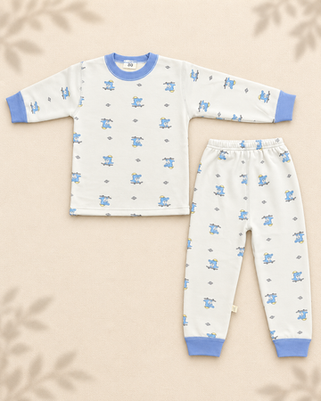 Winter Night Suit - Blue Crocodile - D3