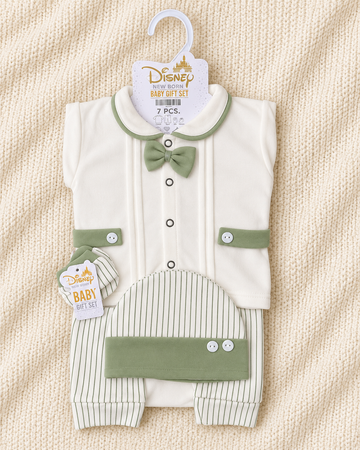 7 Pieces - Starter Set - Green Stripes & Bow - BG144