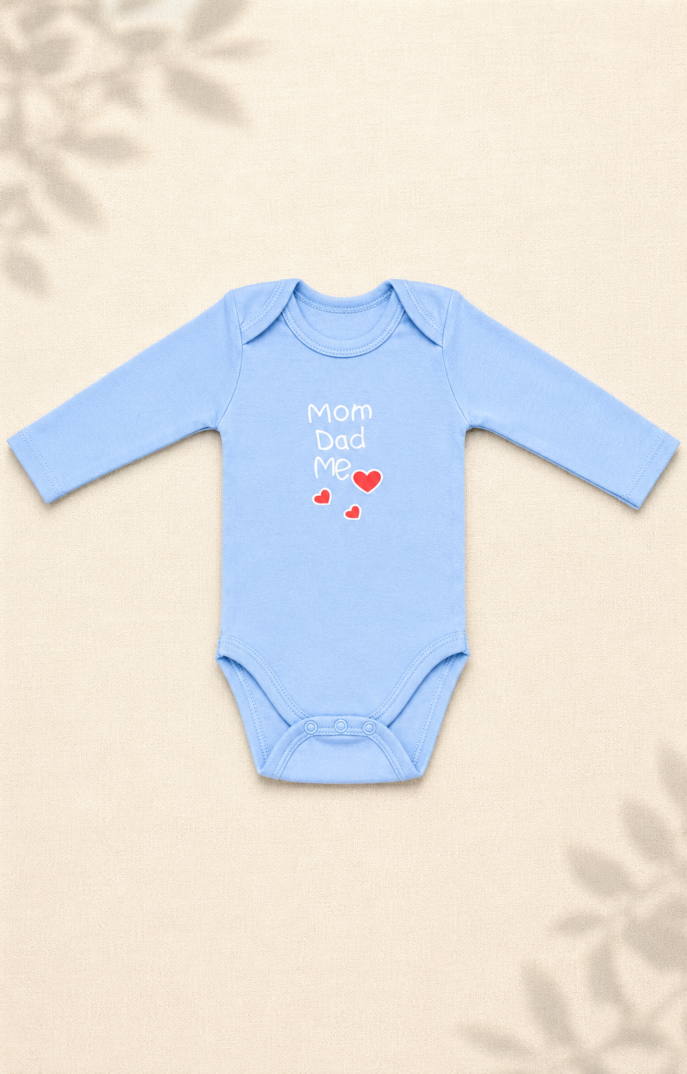 Pack of 3 Full Sleeve Bodysuits - Mom Dad Me - 008