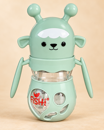 FISH Mint Buddy 150ml BPA-Free Baby Feeding Bottle with Handles – Green