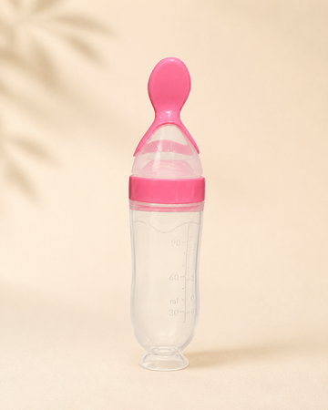 Mumlove Silicone Spoon Feeder - Pink