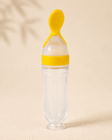 Mumlove Silicone Spoon Feeder - Yellow