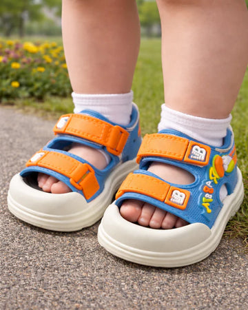 BF - Imported Sandal - Baby Duck - Orange & Blue (C9)